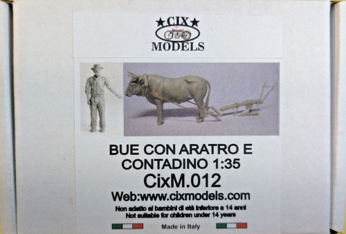 Cix models bue con aratro - "bue,