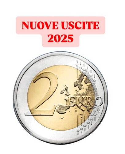 2025 monete emesse da 2 - monete,