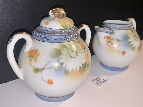 Floral moriage bue - s&k, &