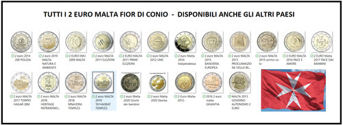 Euro malta fior - malta, conio