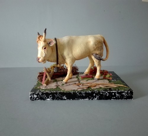Bue terracotta scultura - bue,