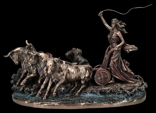 Gefion figur beim pflügen - beim,